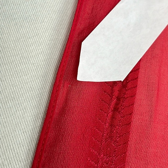 Coldwater Creek Silk Blend Embossed Sheer Chiffon Fringe Wrap Shawl Boho Fairy - Picture 5 of 14